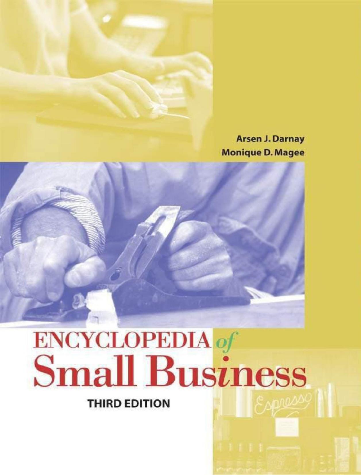 Encyclopedia Of Small Business 3rd Ed by Unknown