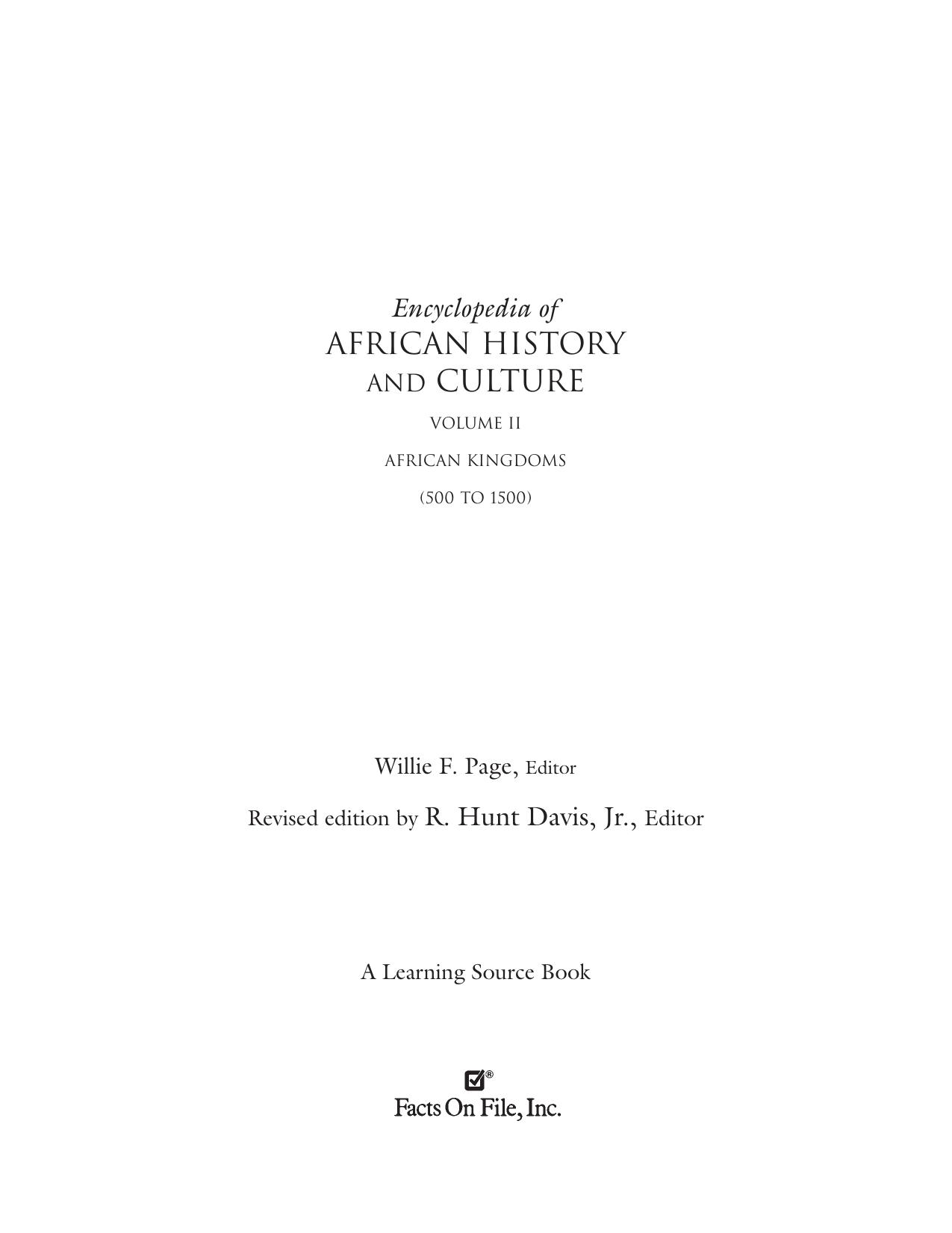 Encyclopedia of African History 2-African kingdoms by Unknown