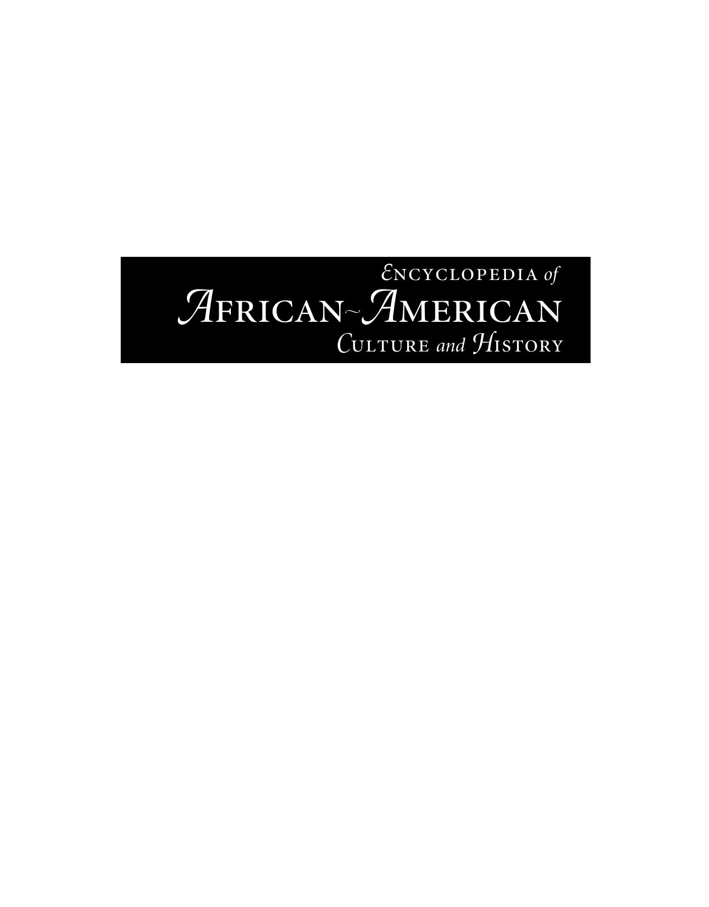 Encyclopedia of African-American culture and history : the Black experience in the Americas by Colin A Palmer