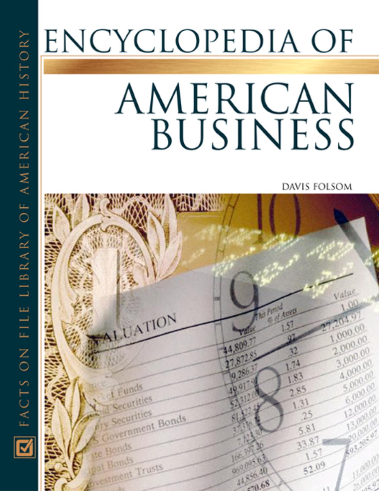 Encyclopedia of American Business by Folsom W. Davis.; Boulware Rick