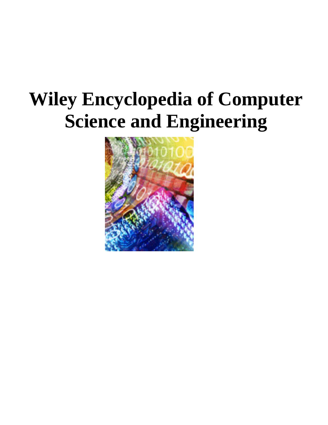 Encyclopedia of Computer Science and Engineering by Unknown
