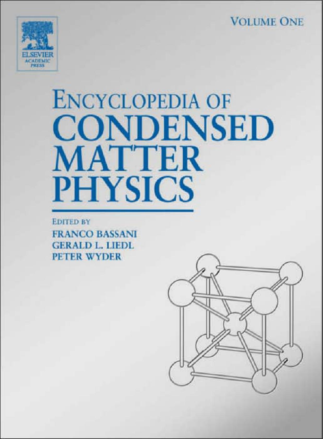 Encyclopedia of Condensed Matter Physics by Unknown