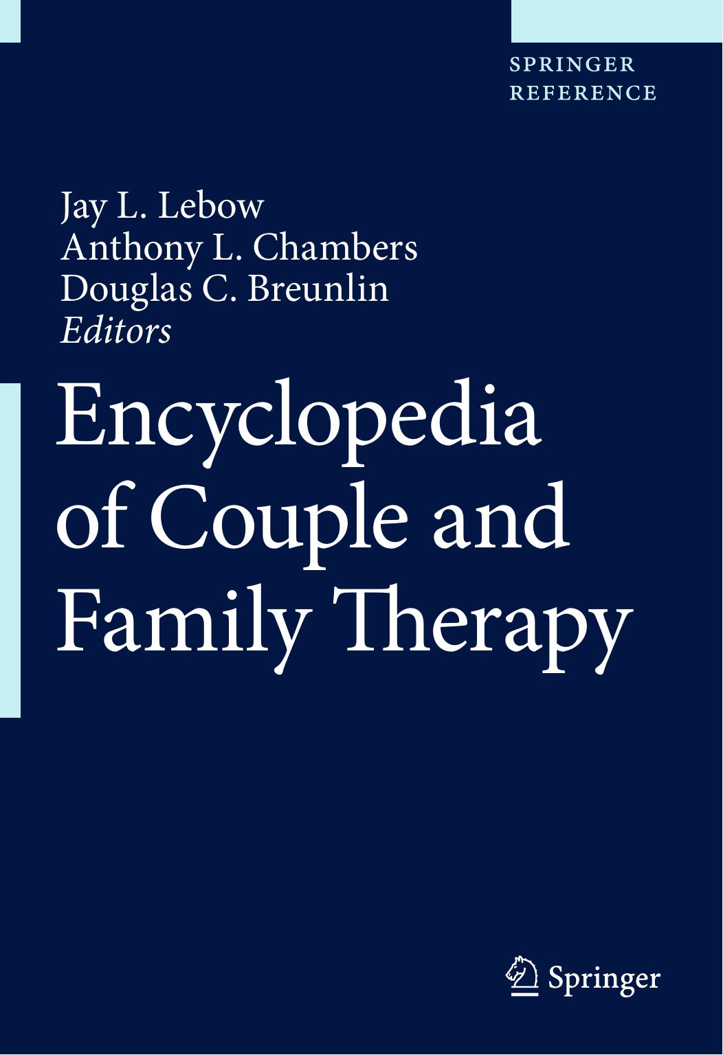 Encyclopedia of Couple and Family Therapy by Jay Lebow Anthony Chambers Douglas C. Breunlin