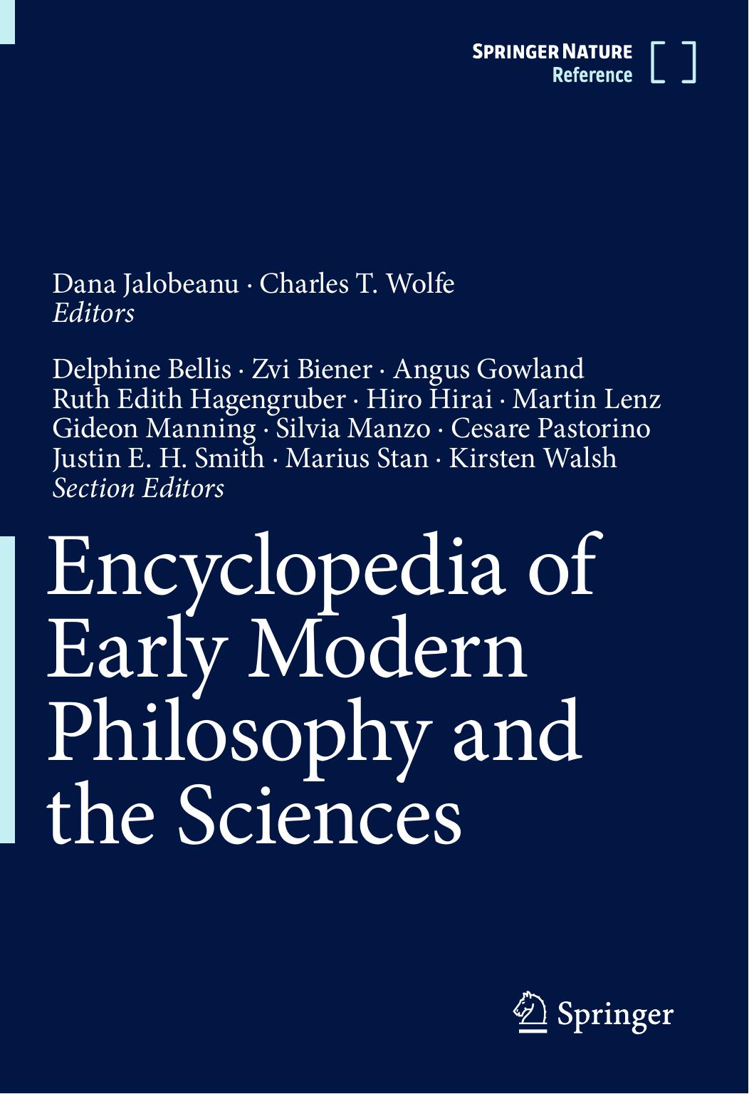 Encyclopedia of Early Modern Philosophy and the Sciences by Unknown