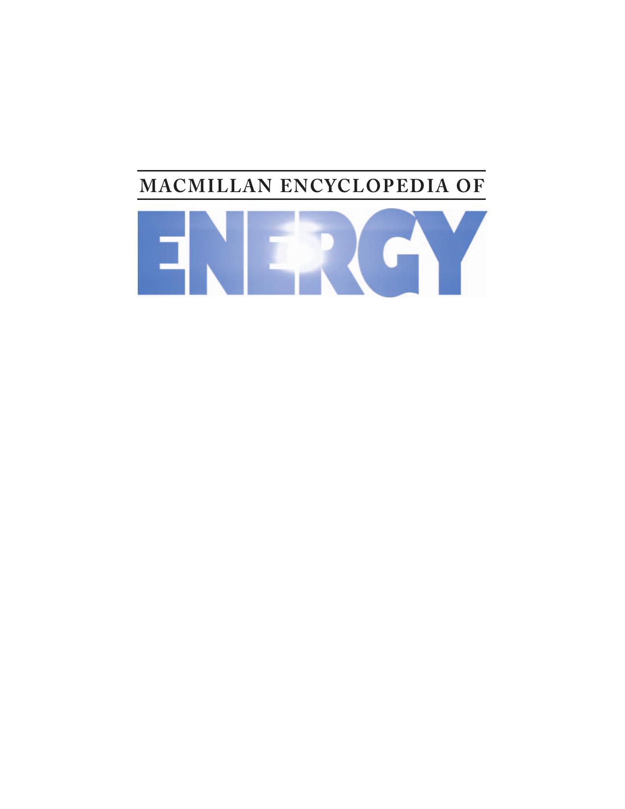 Encyclopedia of Energy by Gale Group