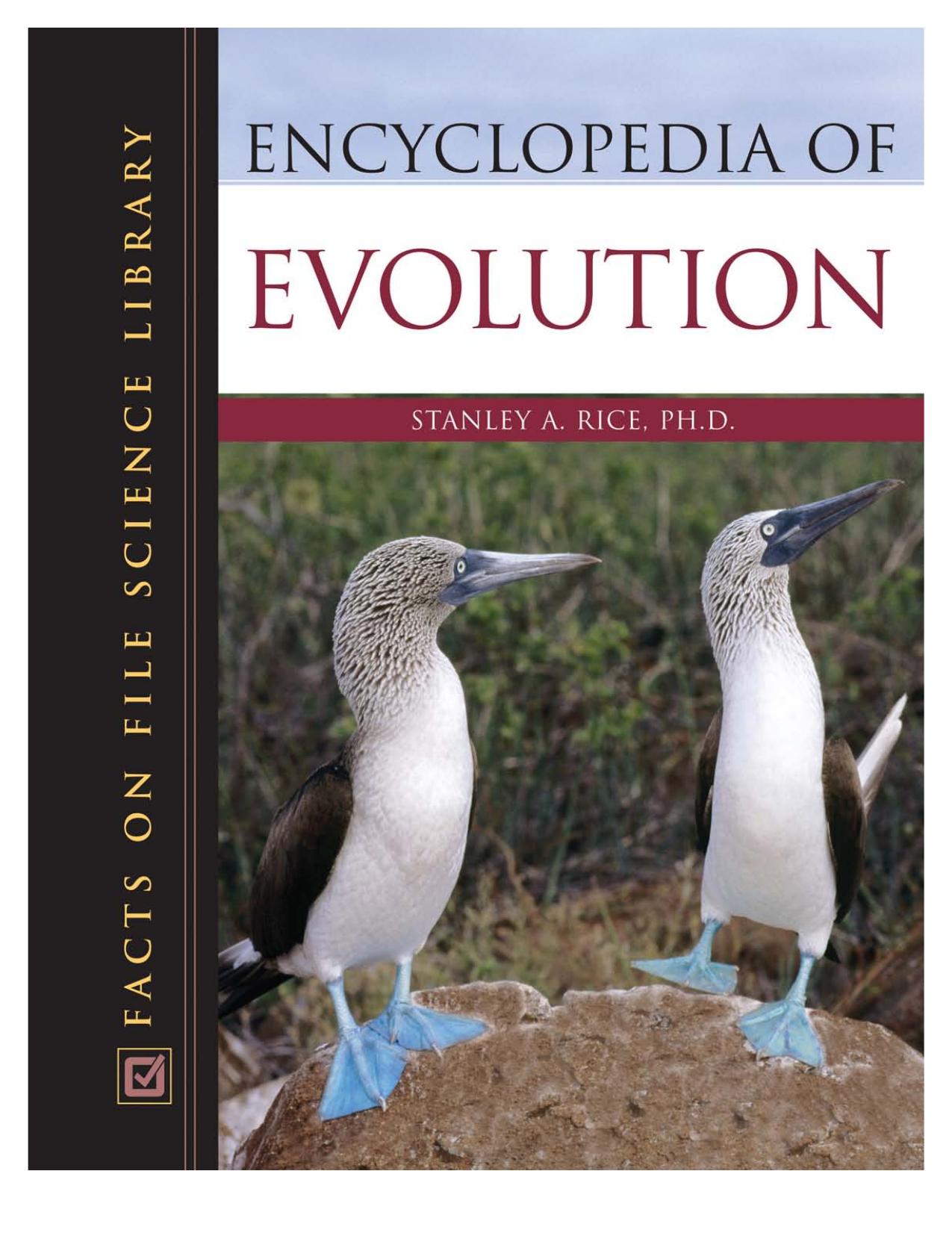 Encyclopedia of Evolution by Stanley A. Ph.d. Rice