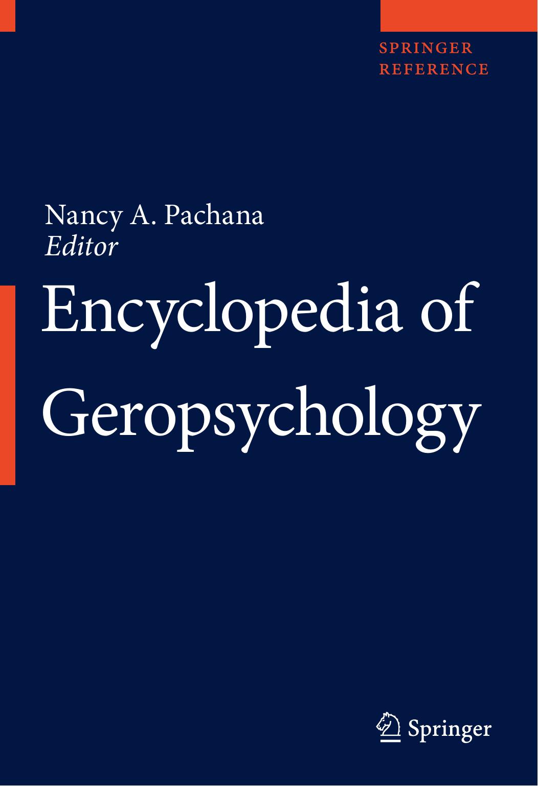 Encyclopedia of Geropsychology by Unknow