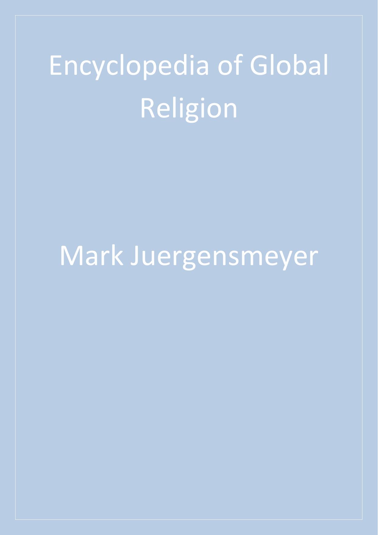 Encyclopedia of Global Religion by unknow