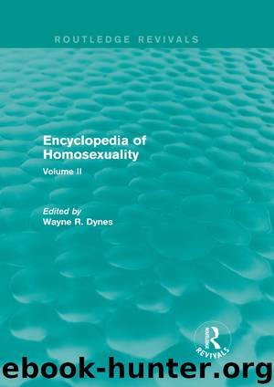 Encyclopedia of Homosexuality by Unknown