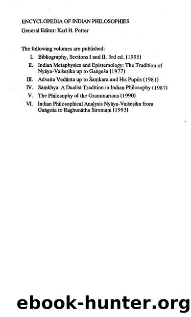 Encyclopedia of Indian Philosophies-Vol 7 by Abhidharma Buddhism to 150 AD