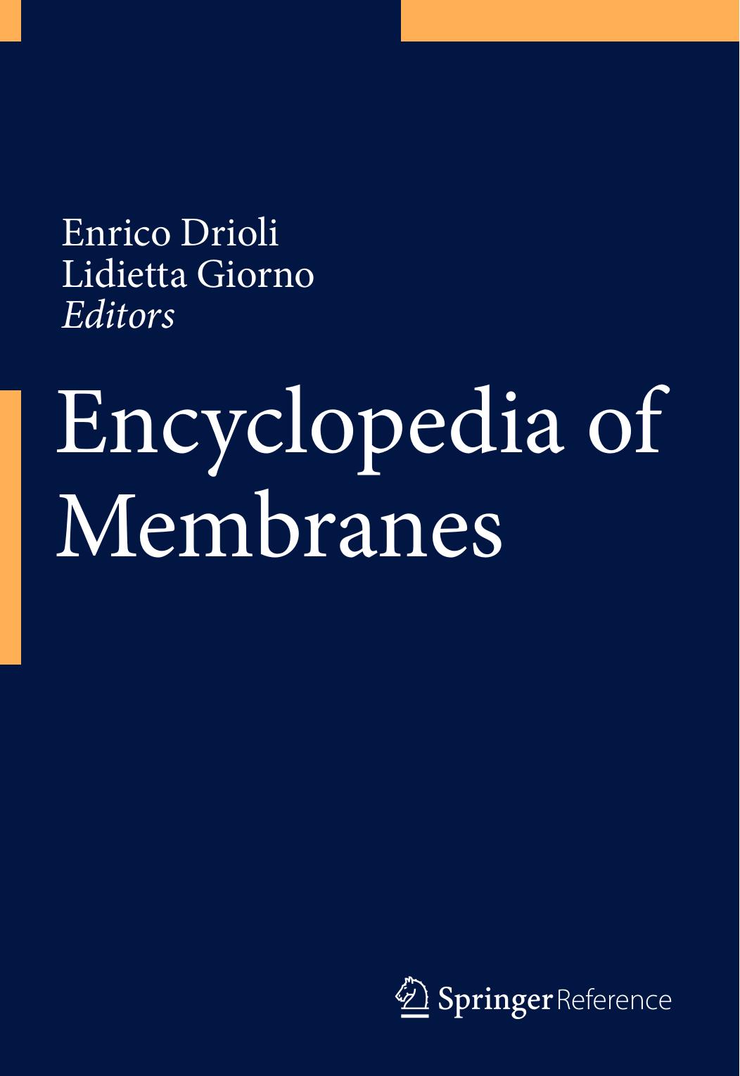 Encyclopedia of Membranes by Unknow