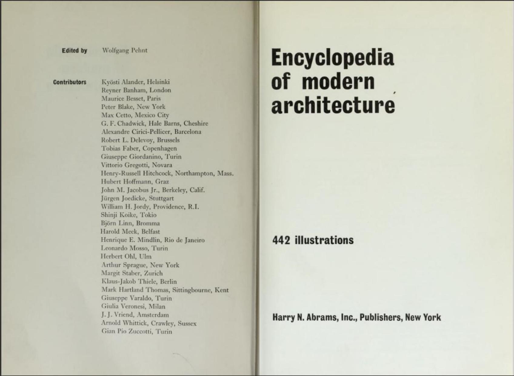 Encyclopedia of Modern Architecture by Wolfgang Pehnt