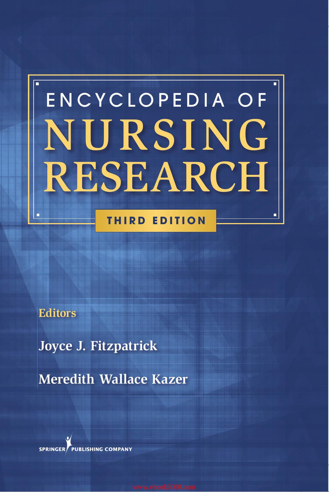 Encyclopedia of Nursing Research by Unknow