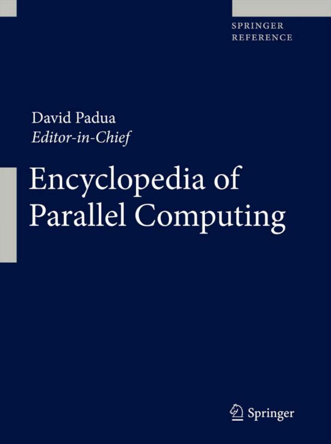Encyclopedia of Parallel Computing by David Padua