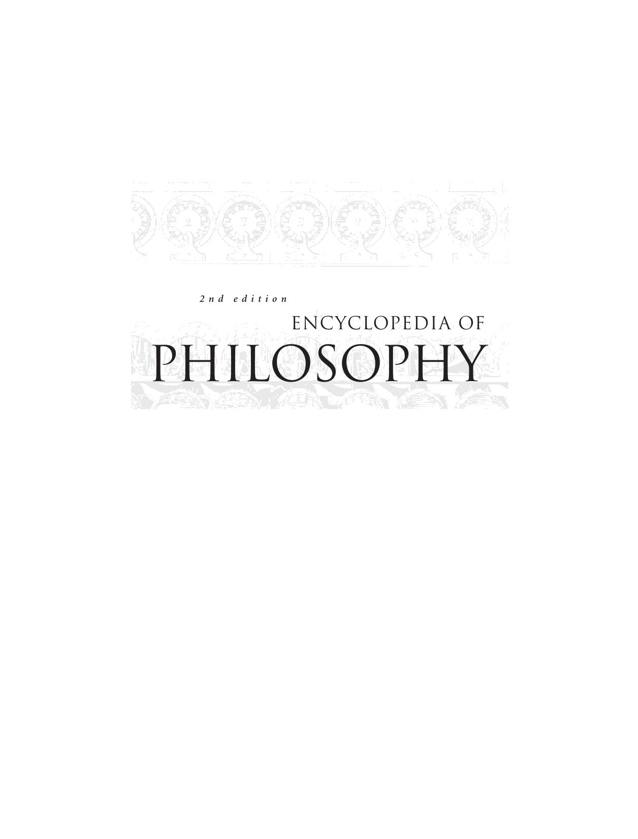 Encyclopedia of Philosophy, Volume 10 (APPENDIX, THEMATIC OUTLINE, BIBLIOGRAPHIES. INDEX) by Unknown
