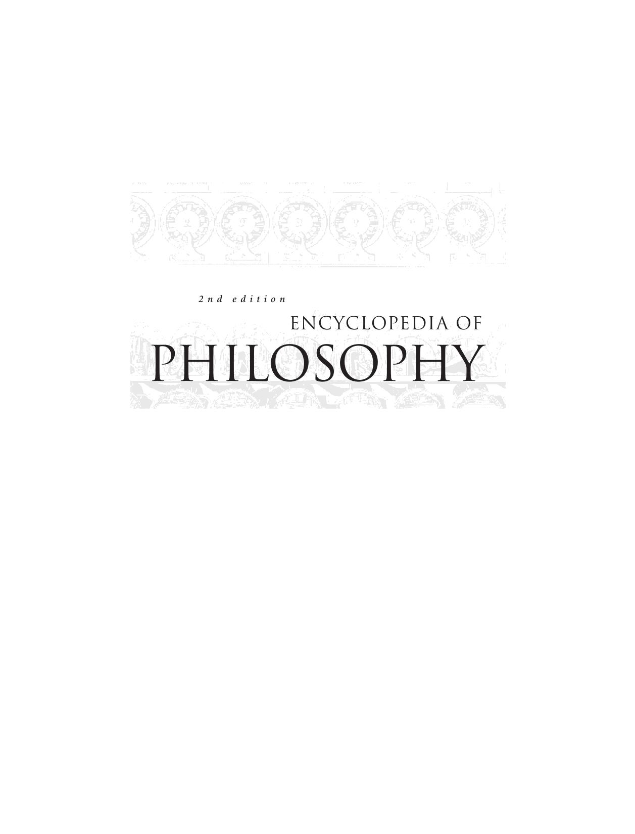 Encyclopedia of Philosophy, Volume 6 (MasarykâNussbaum) by Unknown