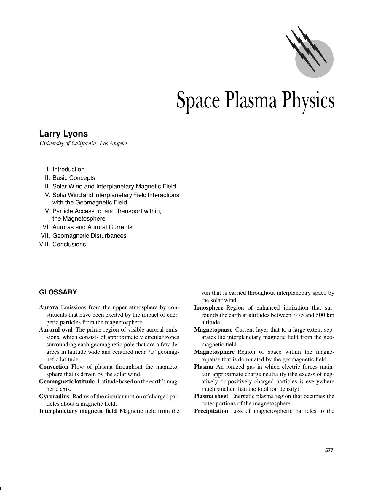 Encyclopedia of Physical Science and Technology by Plasma Physics