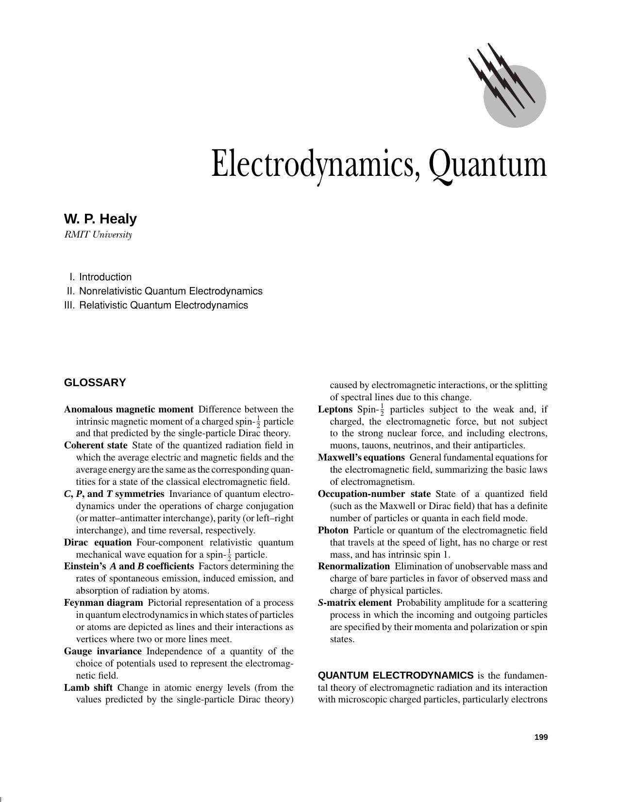 Encyclopedia of Physical Science and Technology by Quantum Physics