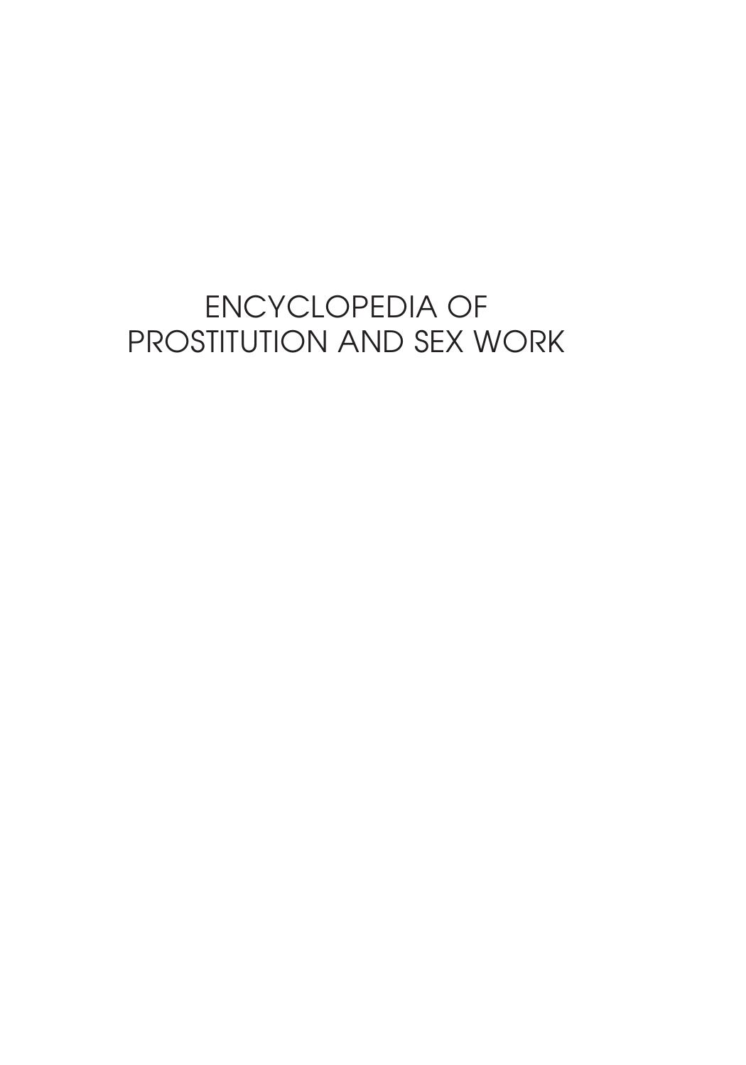 Encyclopedia of Prostitution and Sex Work (Volume 2, O - Z) by Ditmore Melissa Hope (Editor)