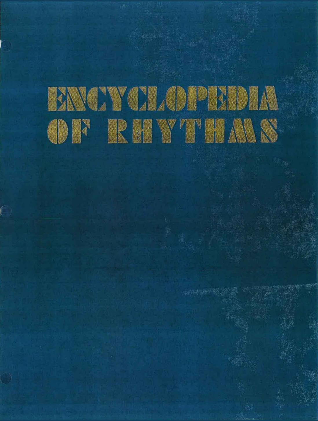Encyclopedia of Rhythms: Instrumental Forms of Harmony by Joseph Schillinger