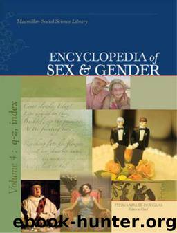 Encyclopedia of Sex and Gender, Vol. 1 by Unknown