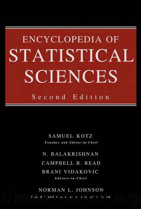 Encyclopedia of Statistical Sciences by Encyclopedia of Statistical Sciences (2005)