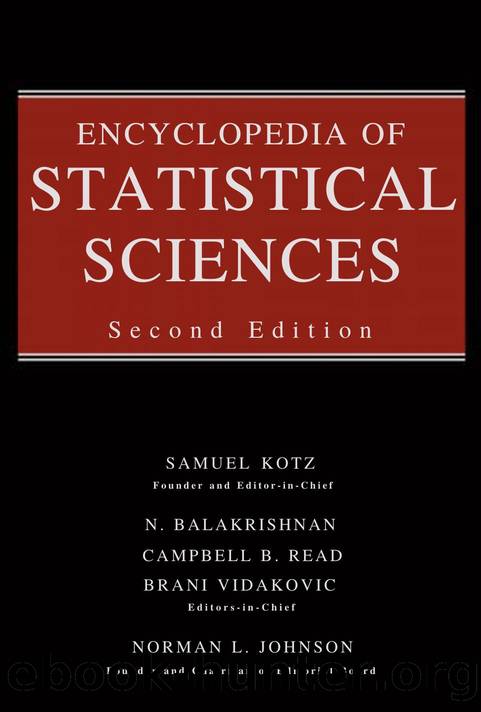 Encyclopedia of Statistical Sciences by Encyclopedia of Statistical Sciences (2005)