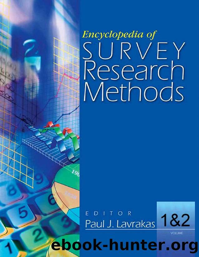 Encyclopedia of Survey Research Methods by Encyclopedia of Survey Research Methods (2 Volume Set)-Sage Publications Inc (2008)