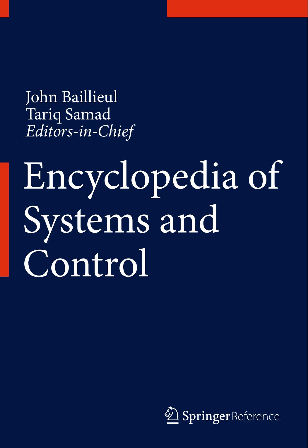 Encyclopedia of Systems and Control by Unknown