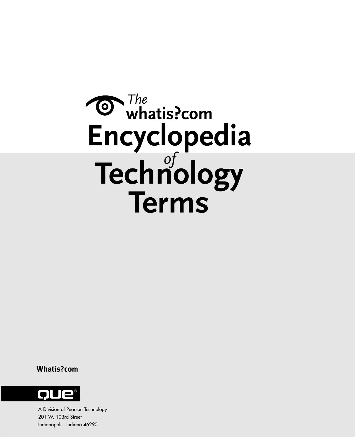 Encyclopedia of Technology Terms by Whatis?com