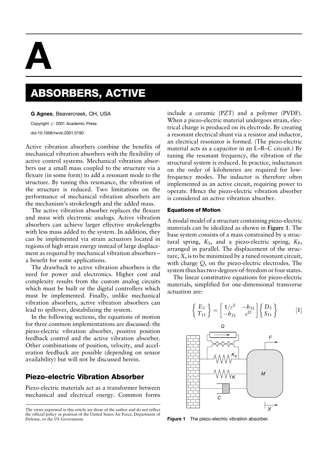 Encyclopedia of Vibration by S. Braun