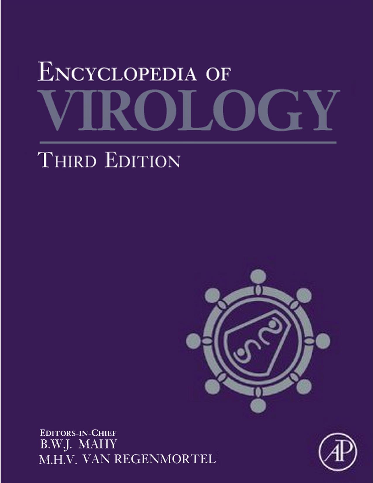Encyclopedia of Virology, Third Edition by 3rd Edition (5 Volume Set) (2008)
