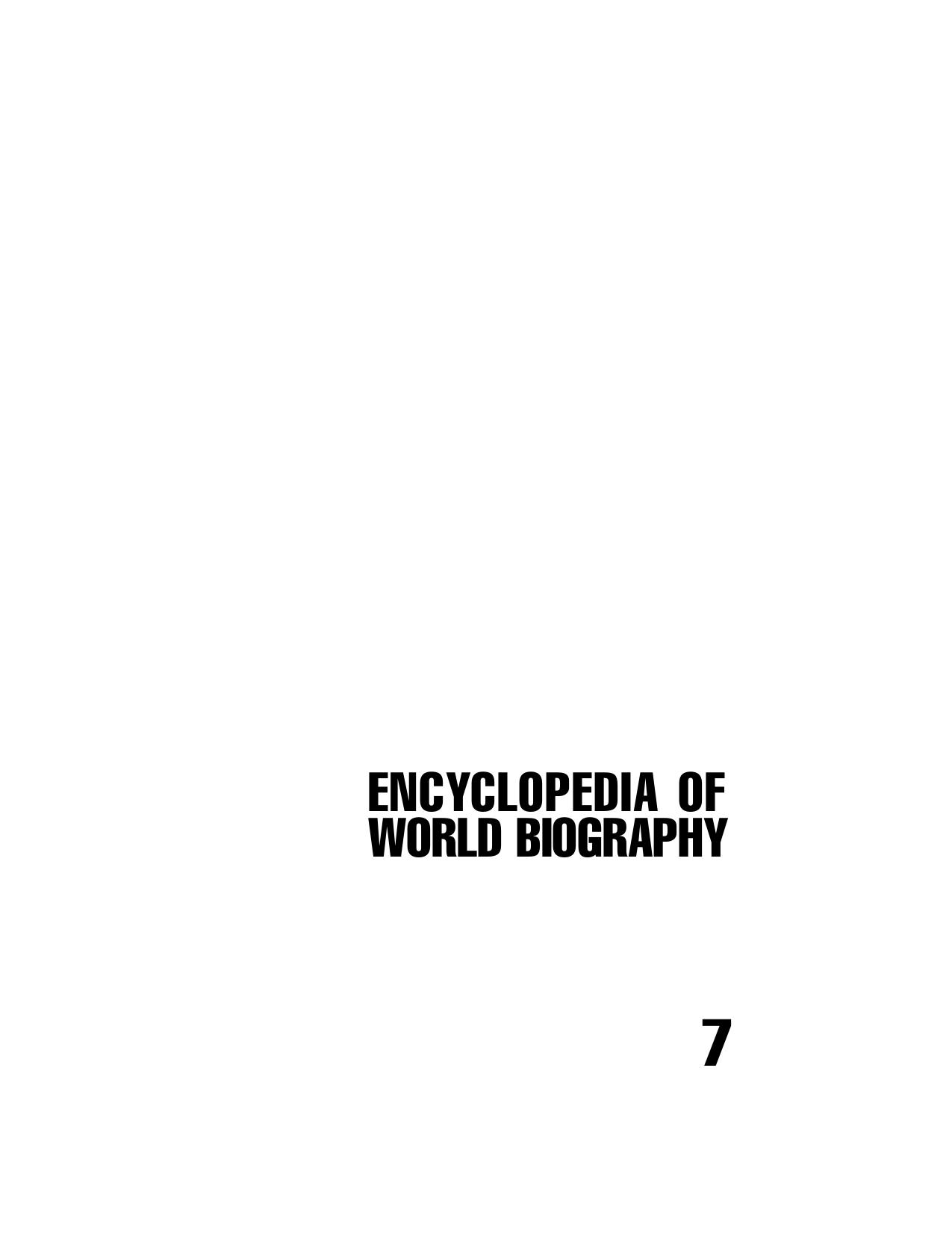 Encyclopedia of World Biography. Vol. 07. Grimke- Howells by Unknown