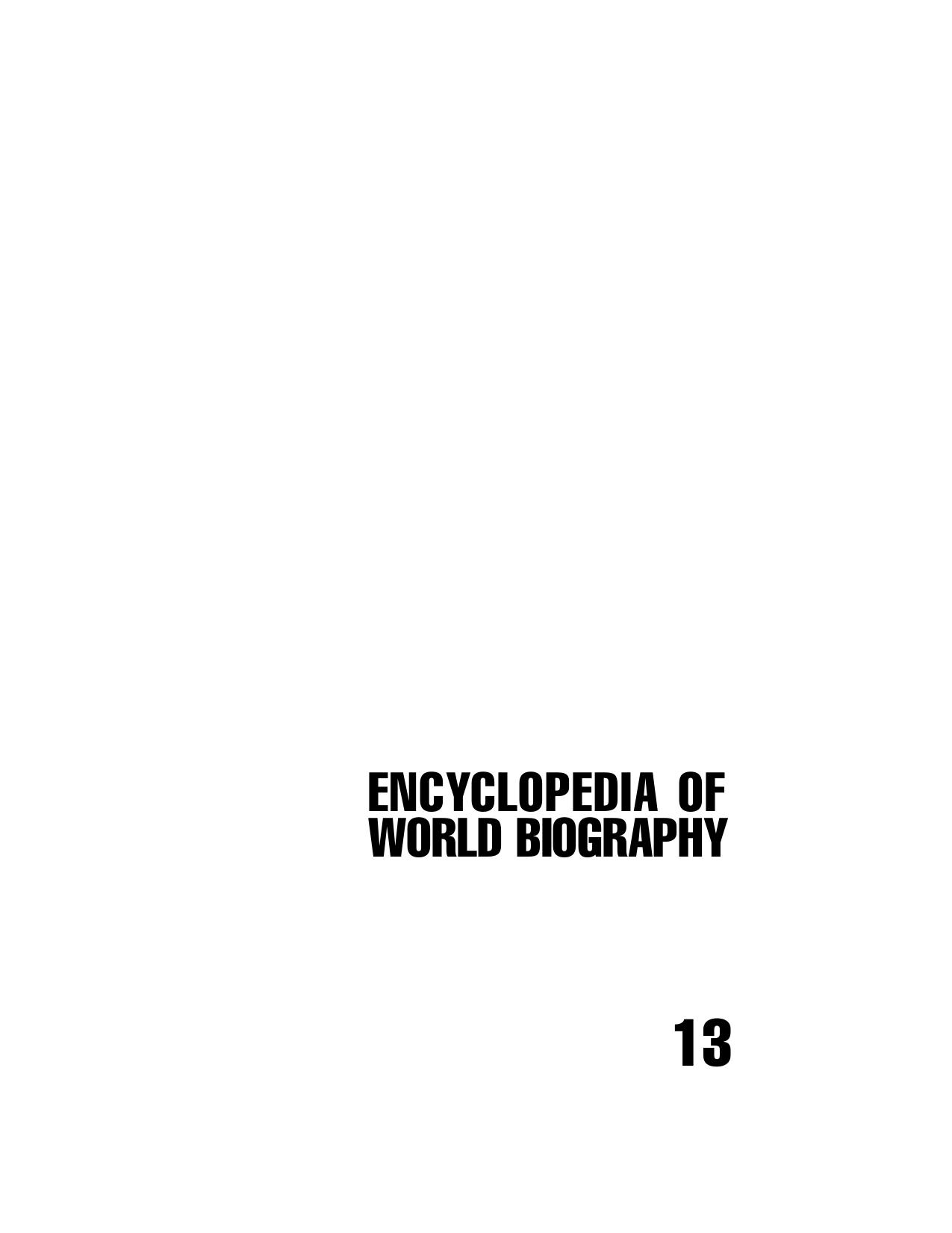 Encyclopedia of World Biography. Vol. 13. Raffles- Schelling by Unknown