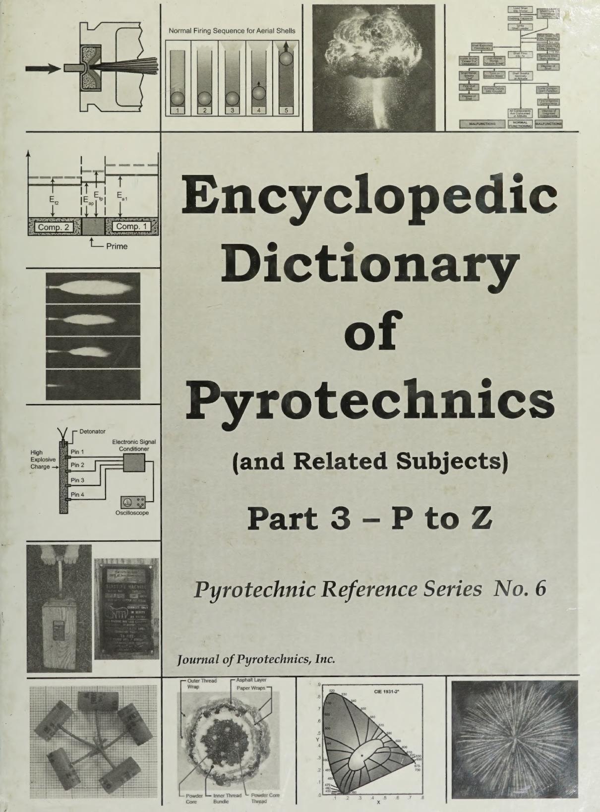 Encyclopedic Dictionary of Pyrotechnics (and related subjects) Part 3: P to Z by Kenneth L. Kosanke