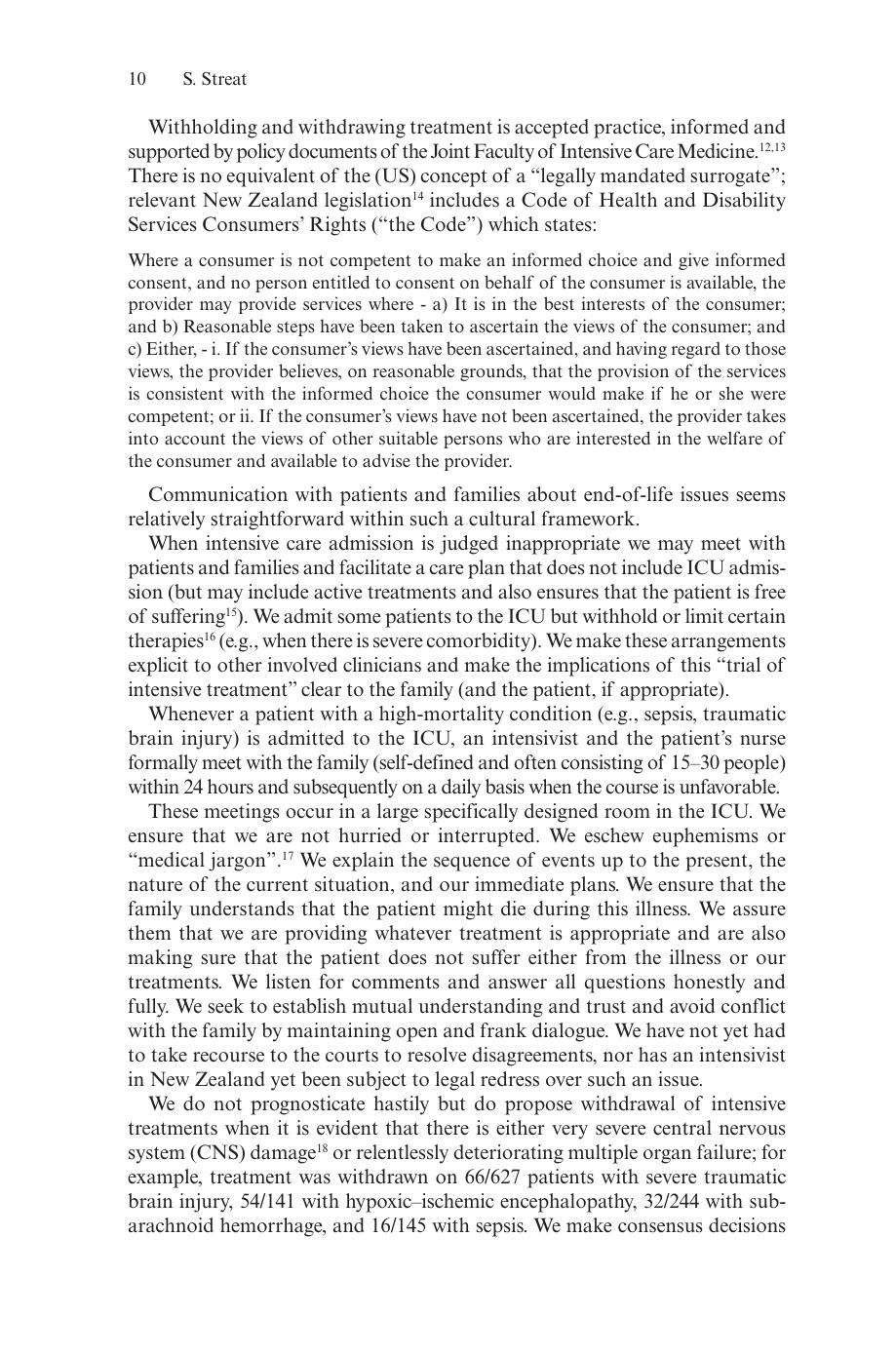 End of Life Communication in the ICU by D Crippen