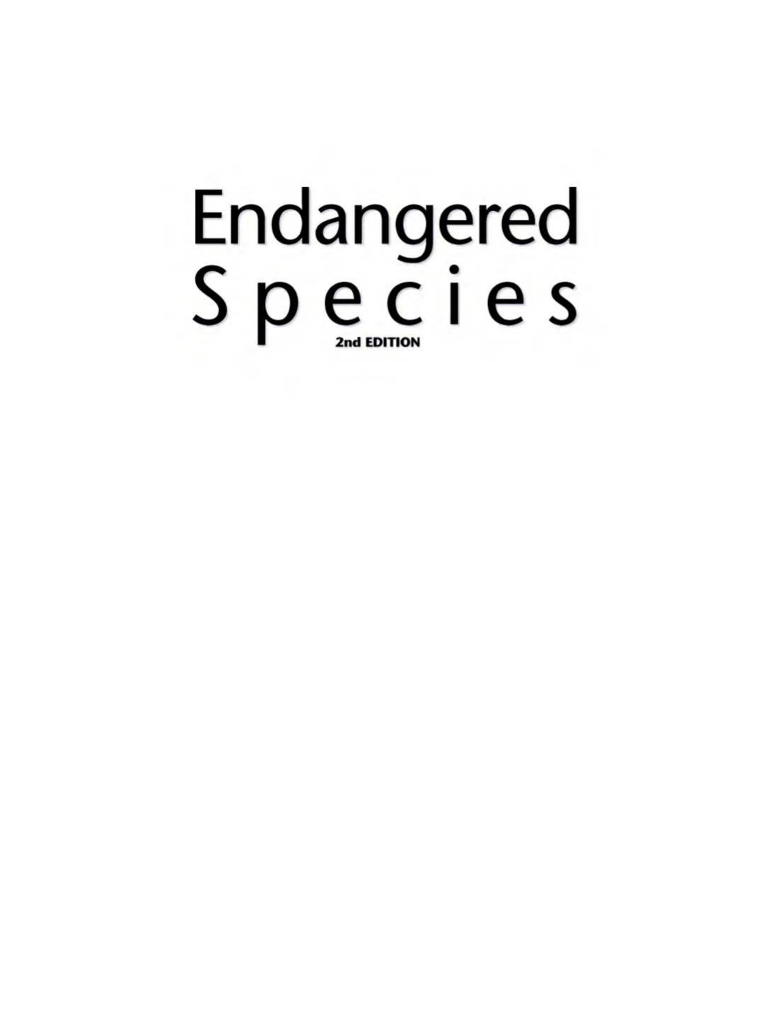 Endangered Species: 2 by Sonia Benson