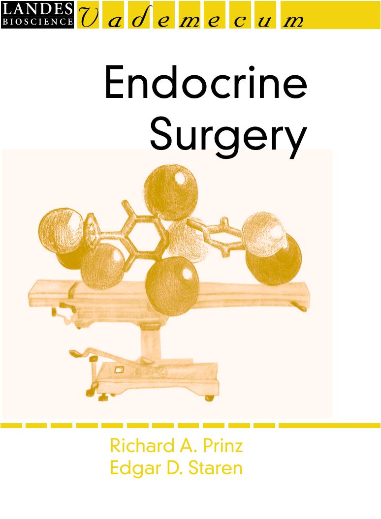 Endocrine Surgery (Landes Bioscience Medical Handbook (Repost) by Unknow