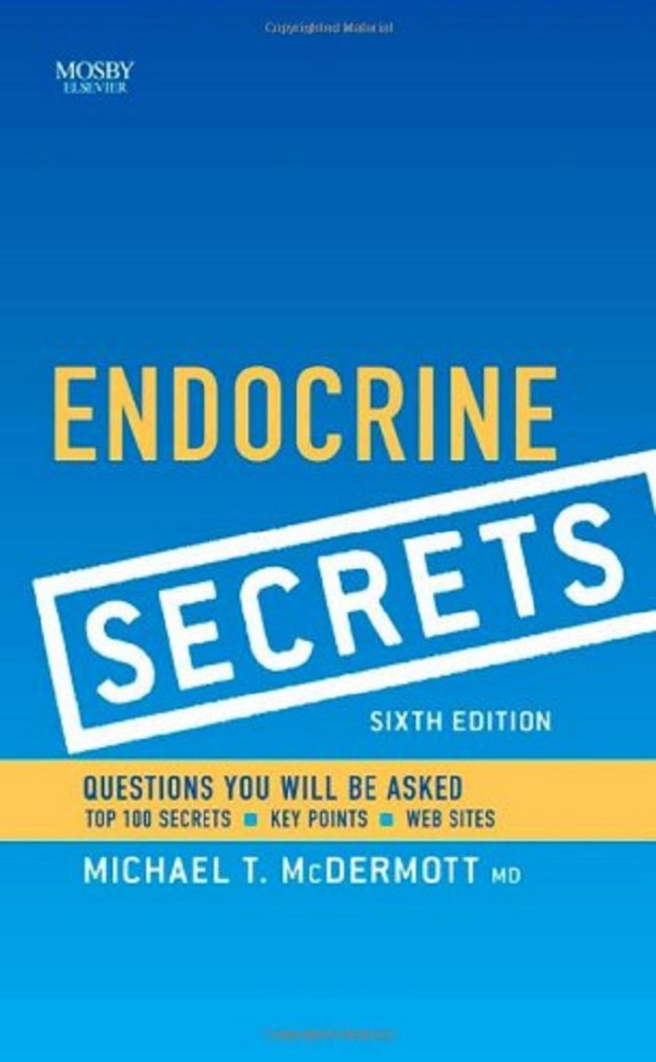 Endocrinology Secrets 6th Ed [PDF][tahir99] VRG by Unknown