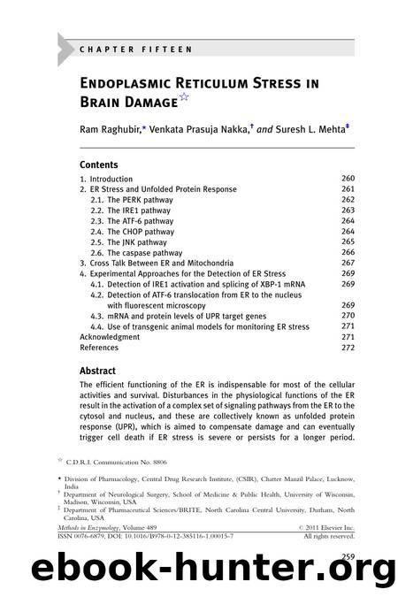 Endoplasmic Reticulum Stress in Brain Damage by Ram Raghubir & Venkata Prasuja Nakka & Suresh L. Mehta