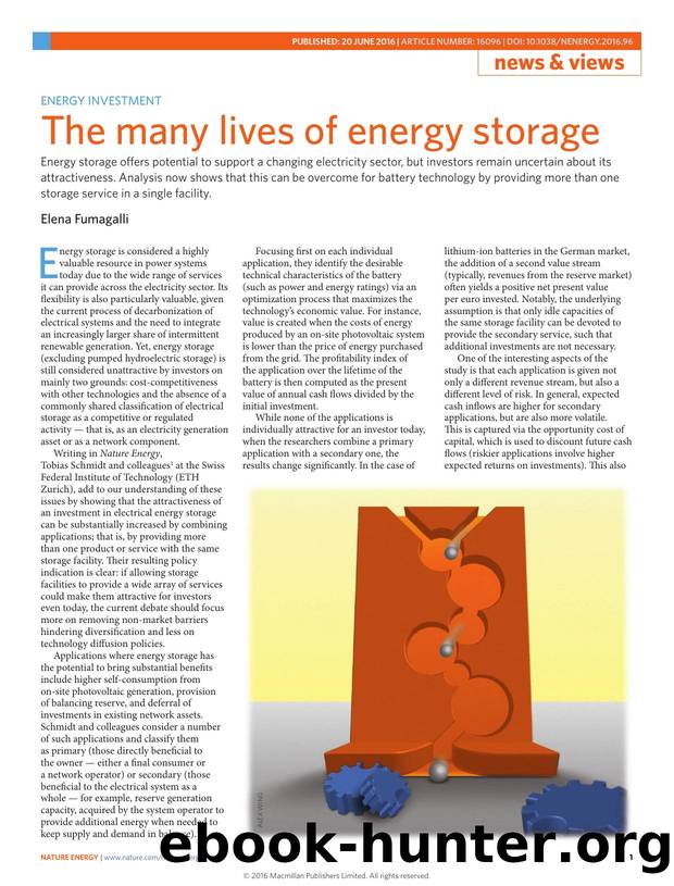 Energy investment: The many lives of energy storage by Elena Fumagalli