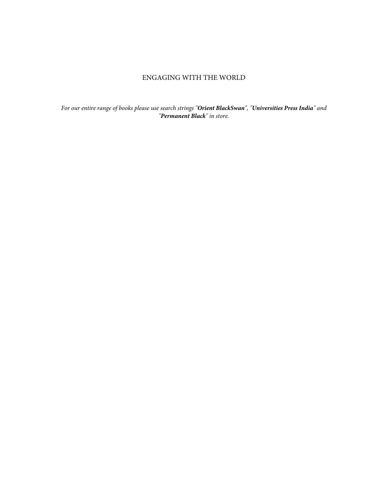 Engaging with the World: Critical Reflections on India's Foreign Policy by K. M. Seethi Sahib; Rajen Harshe