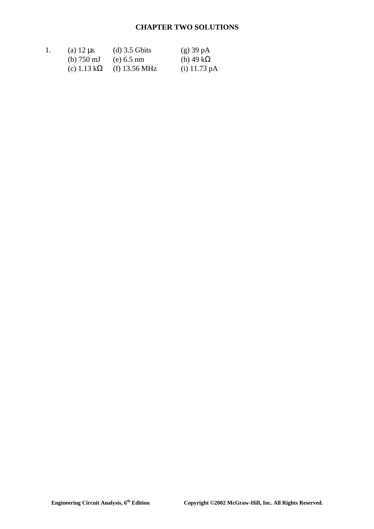 Engineering Circuit Analysis 6 solutions by Unknown