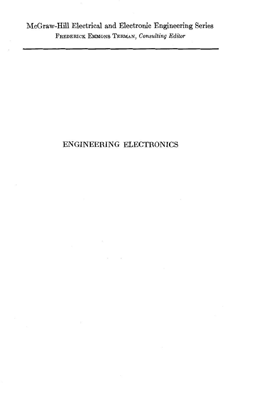 Engineering Electronics by George E. Wilfred M. Hesselberth Happell