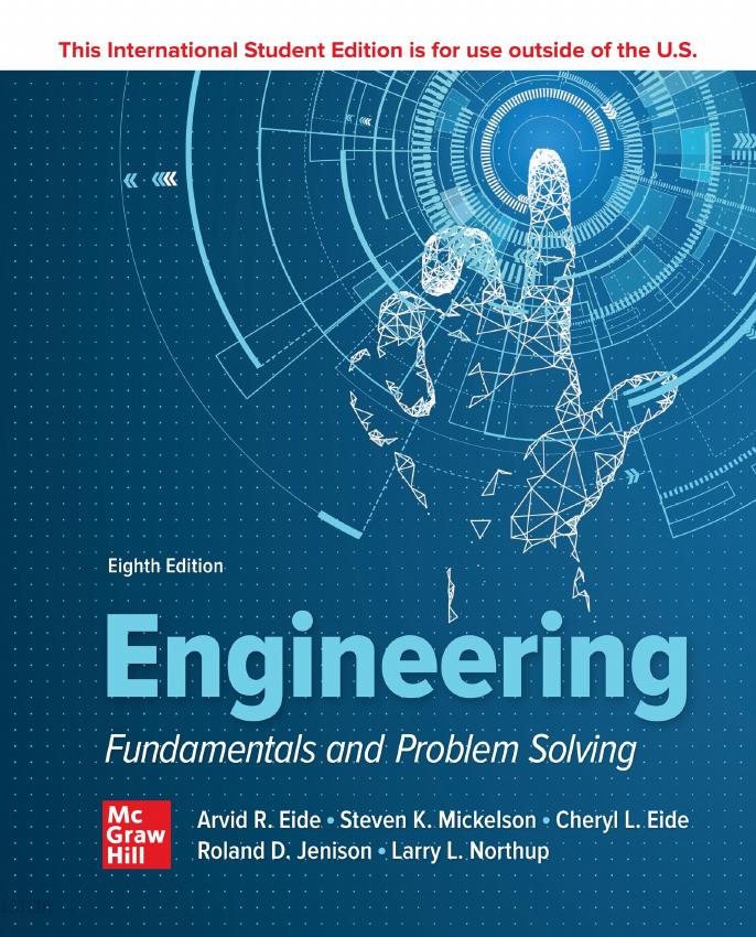 Engineering Fundamentals and Problem Solving [Team-IRA] by Arvid R. Eide Roland Jenison Larry L. Northup Steven Mickelson Associate Professor Dr