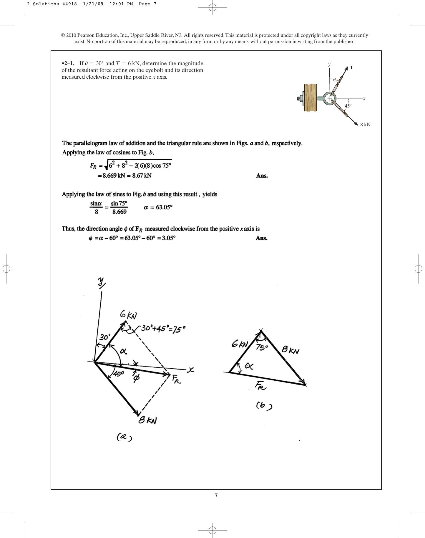 Engineering Mechanics: Statics, Twelfth Edition - Instructor's Solutions Manual by Russell C. Hibbeler