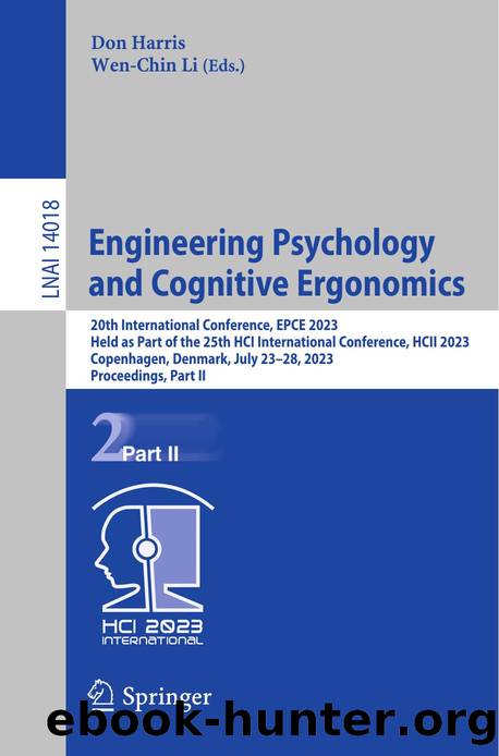 Engineering Psychology and Cognitive Ergonomics by unknow