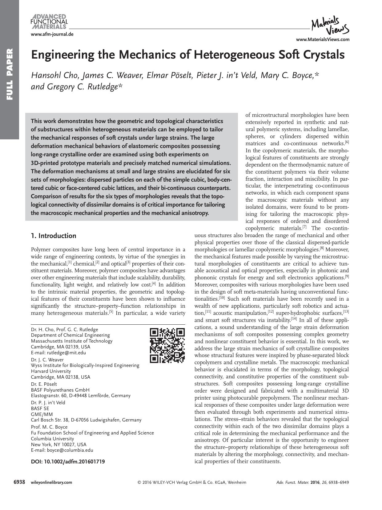 Engineering the Mechanics of Heterogeneous Soft Crystals by Unknown