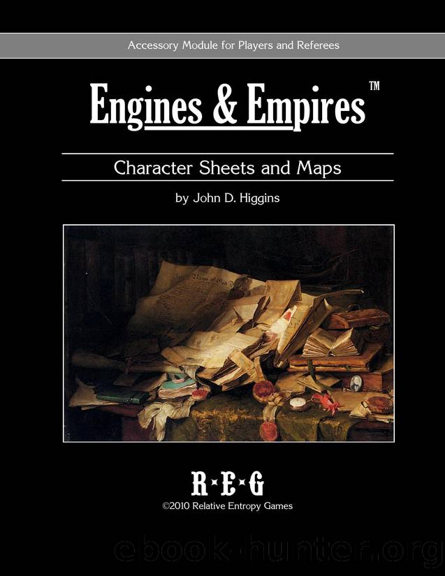 Engines & Empires Character Sheets and Maps Pack (1st ed) by Unknown