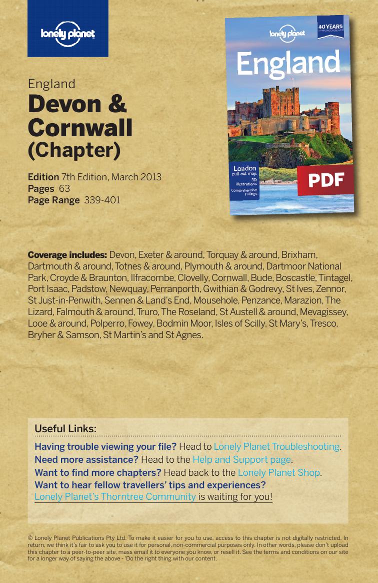 England 7 - Devon & Cornwall (Chapter) by Lonely Planet